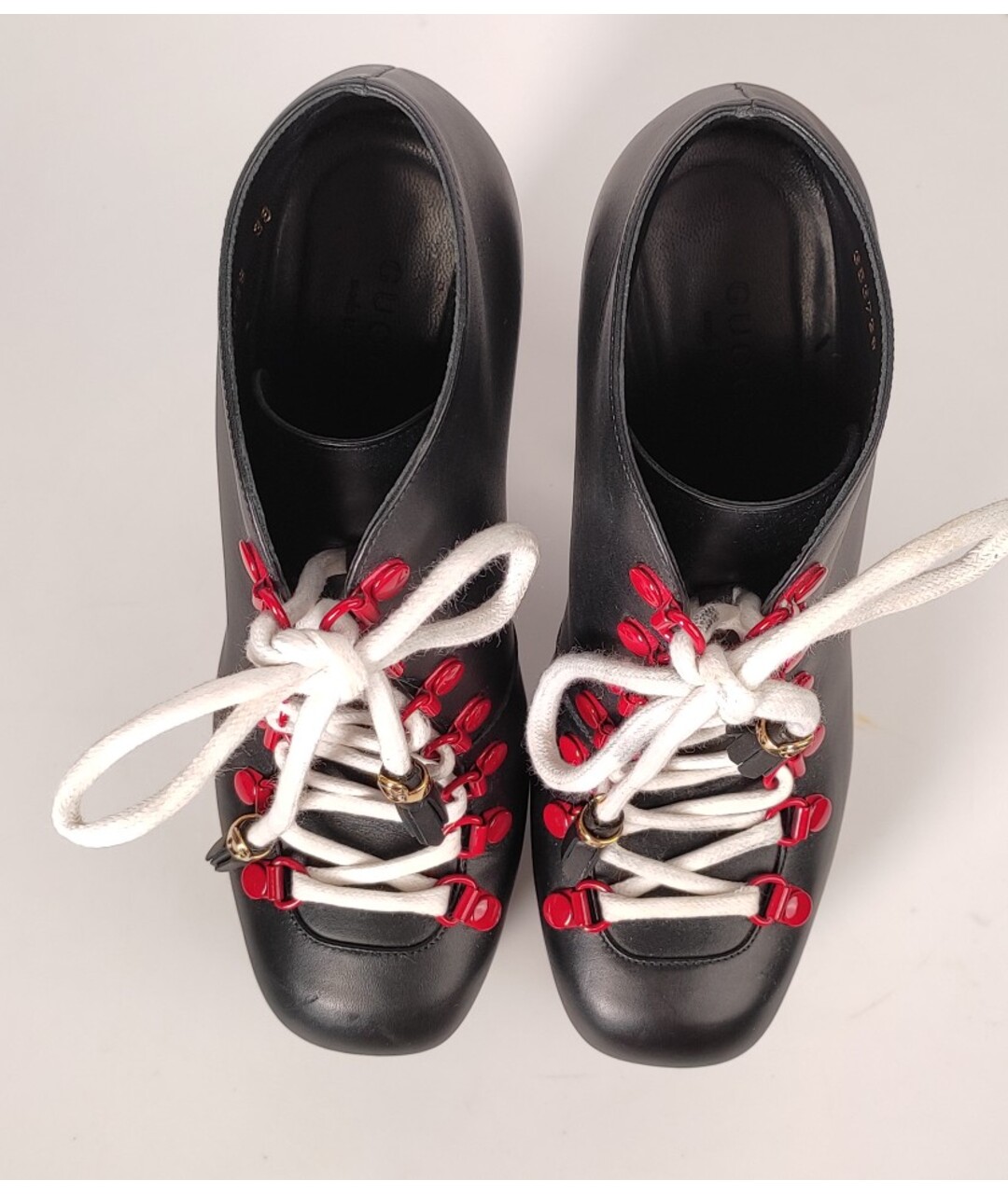 GUCCI Черные кожаные ботильоны, фото 4