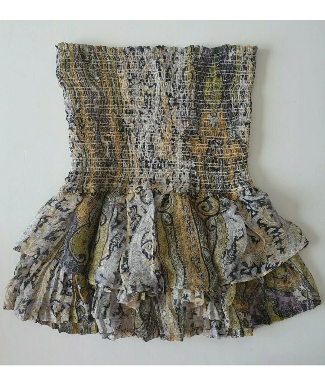 ISABEL MARANT Мульти шелковая юбка мини, фото 7