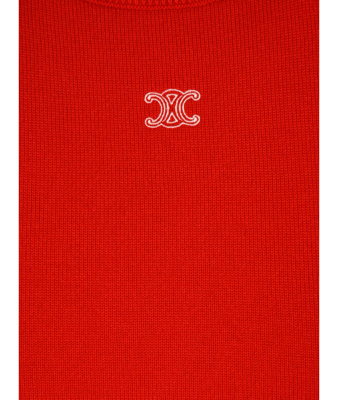 CELINE Красная жилетка, фото 6
