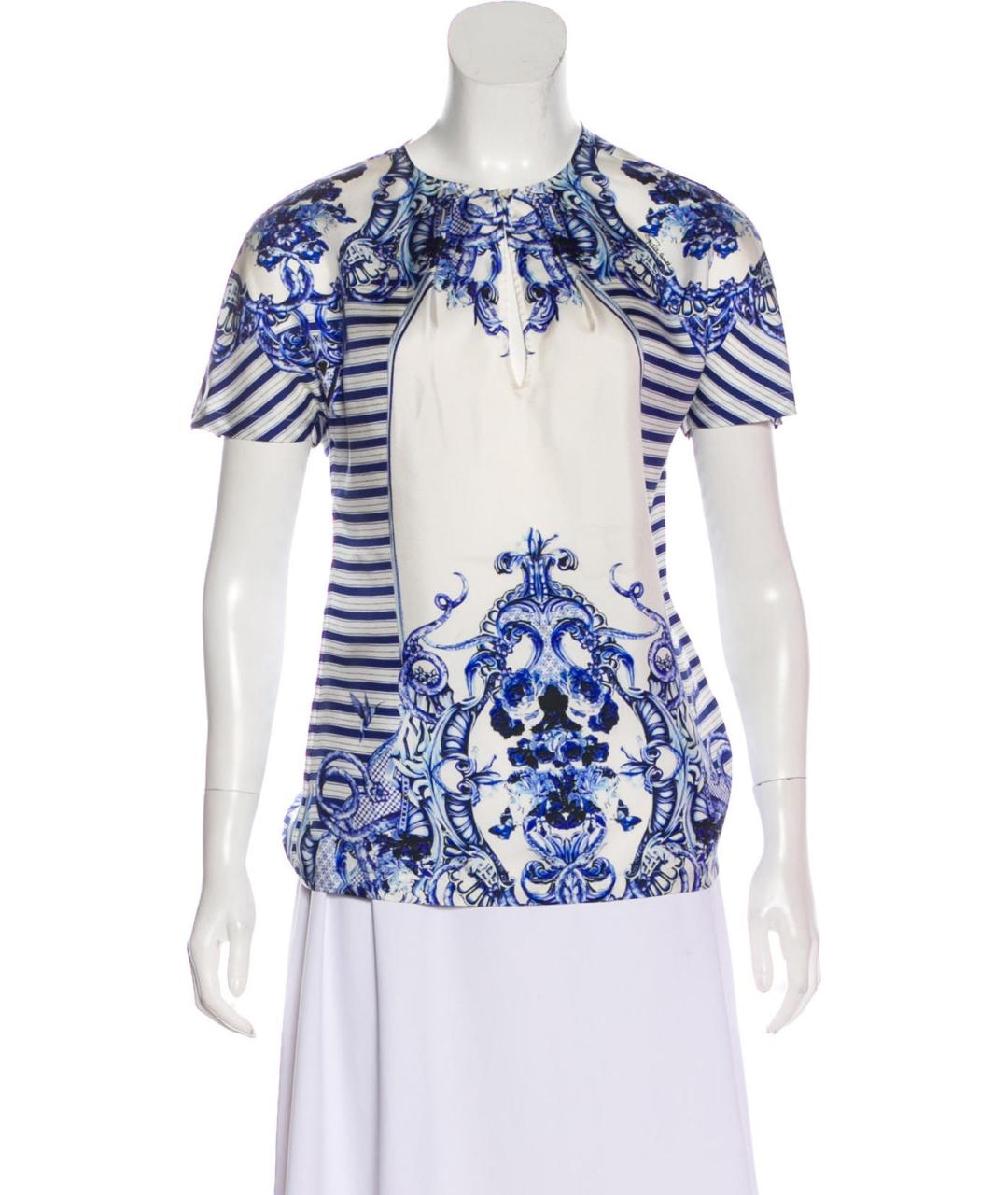 ROBERTO CAVALLI Шелковая блузы, фото 4