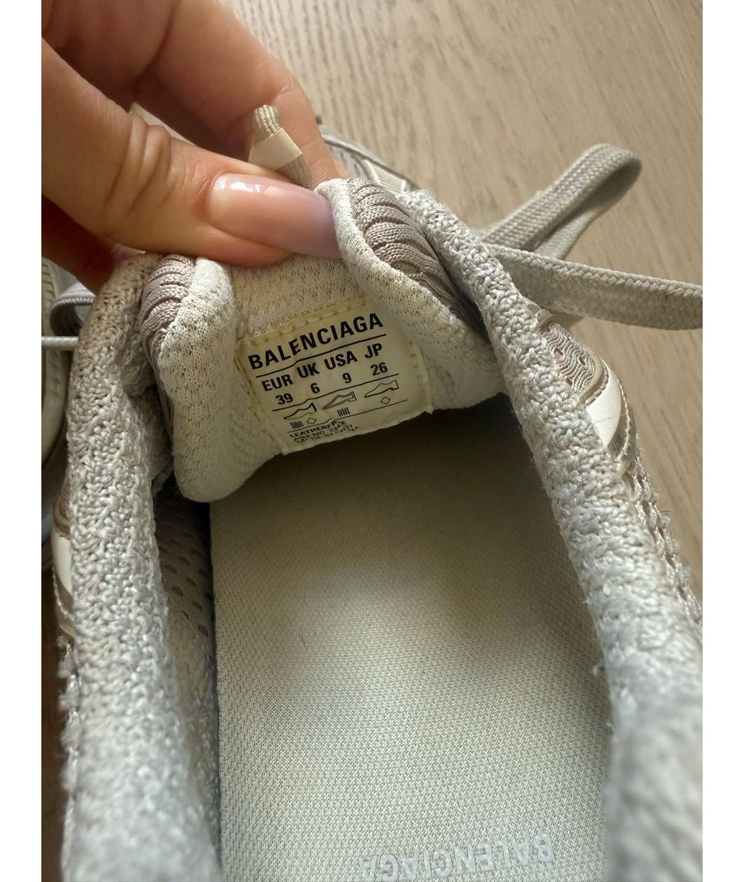 BALENCIAGA Серые кроссовки, фото 6