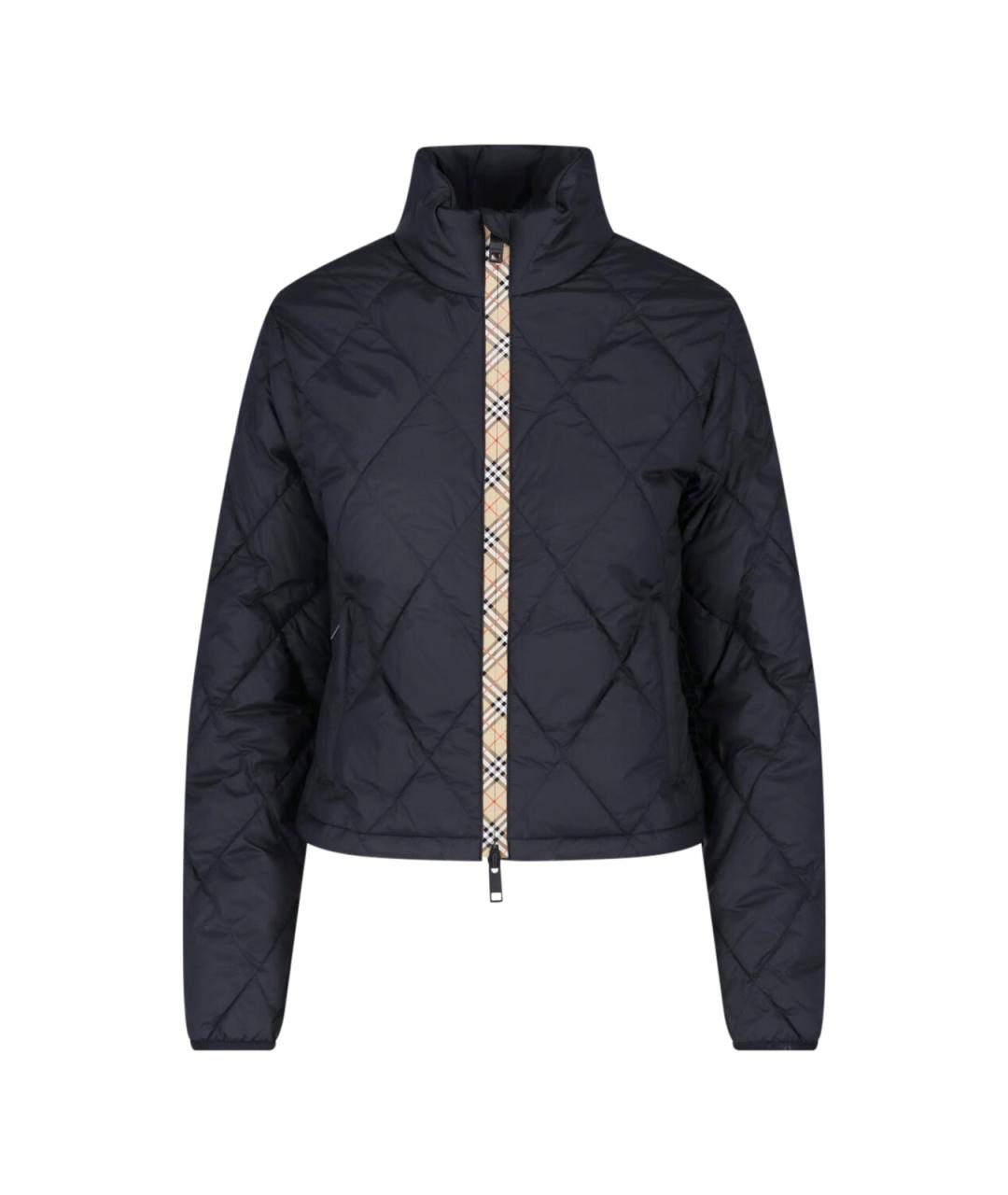 BURBERRY Черная полиамидовая куртка, фото 1