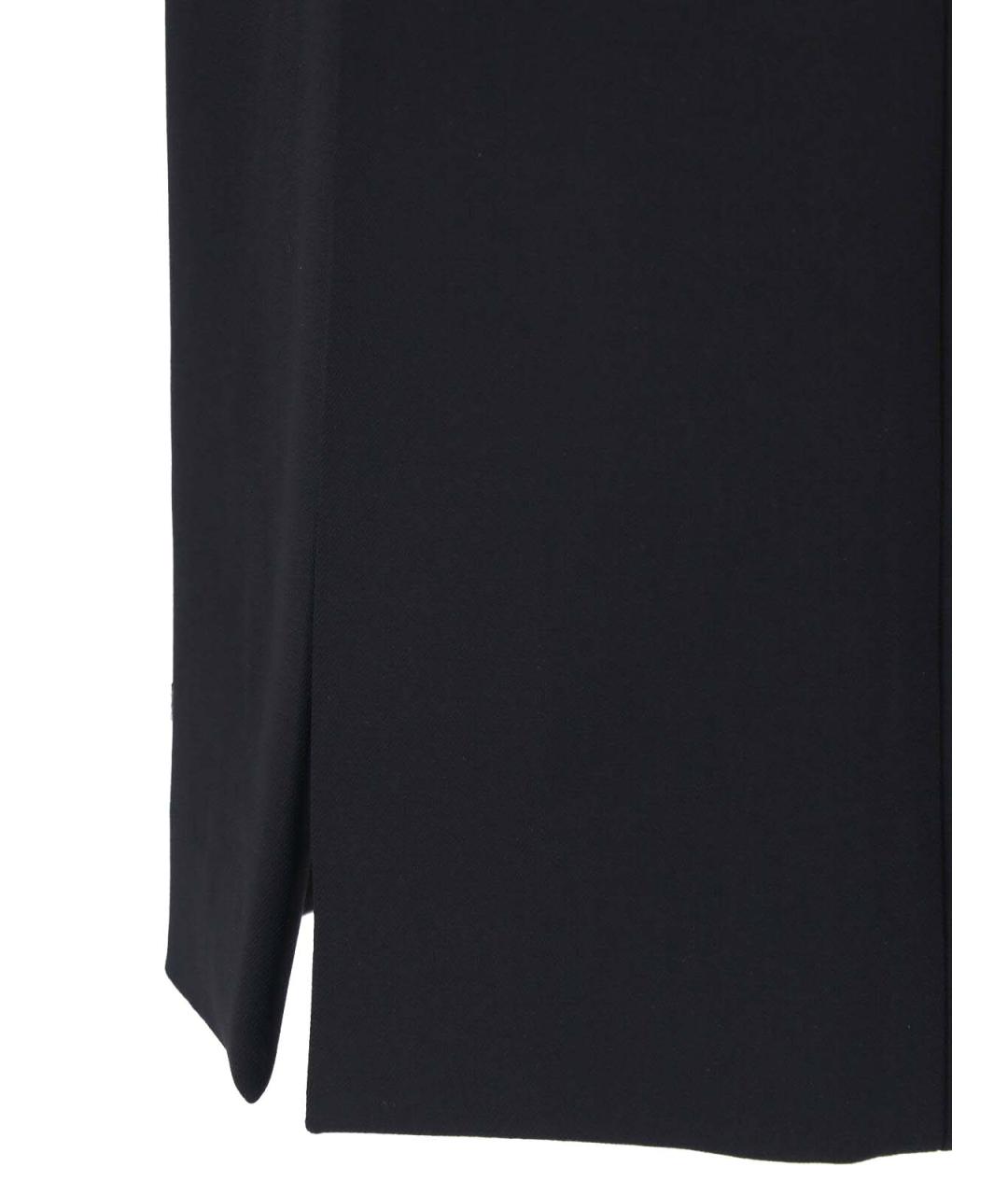 DOLCE&GABBANA Черная шерстяная юбка миди, фото 4