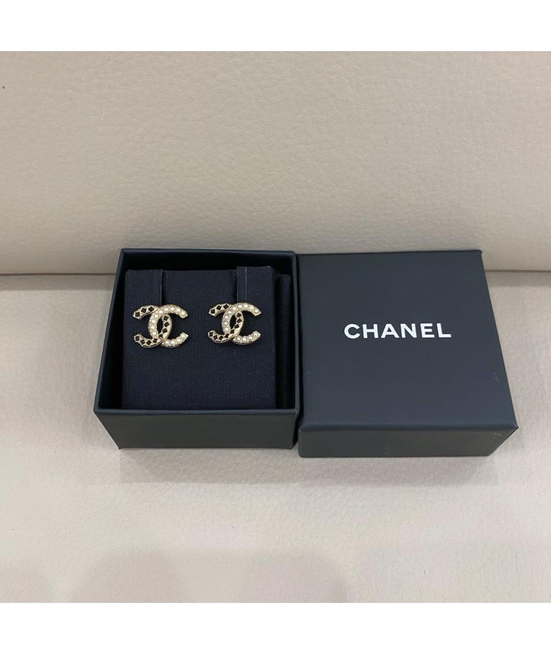 CHANEL Серебряные серьги, фото 2
