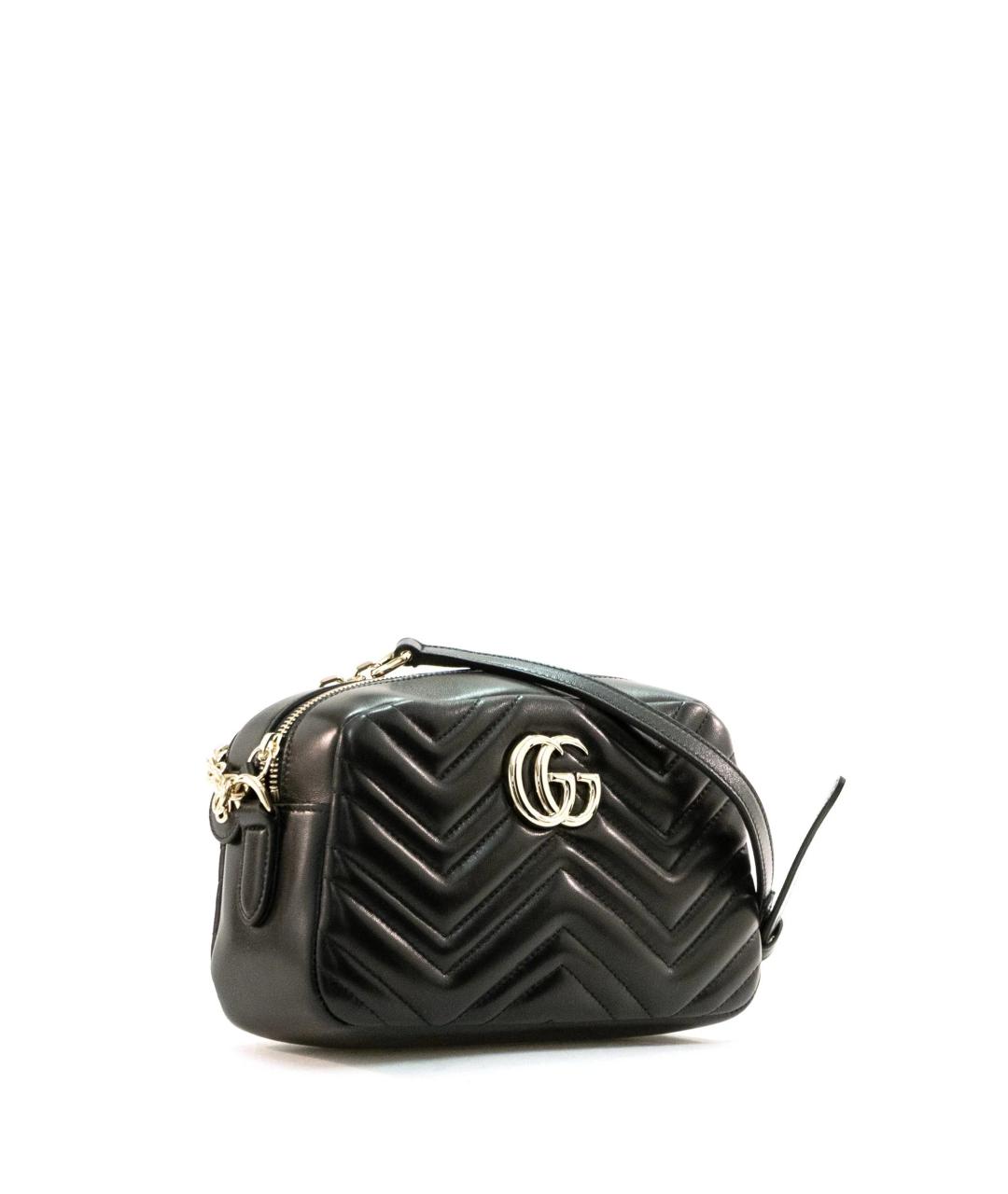 GUCCI Черная кожаная сумка через плечо, фото 3