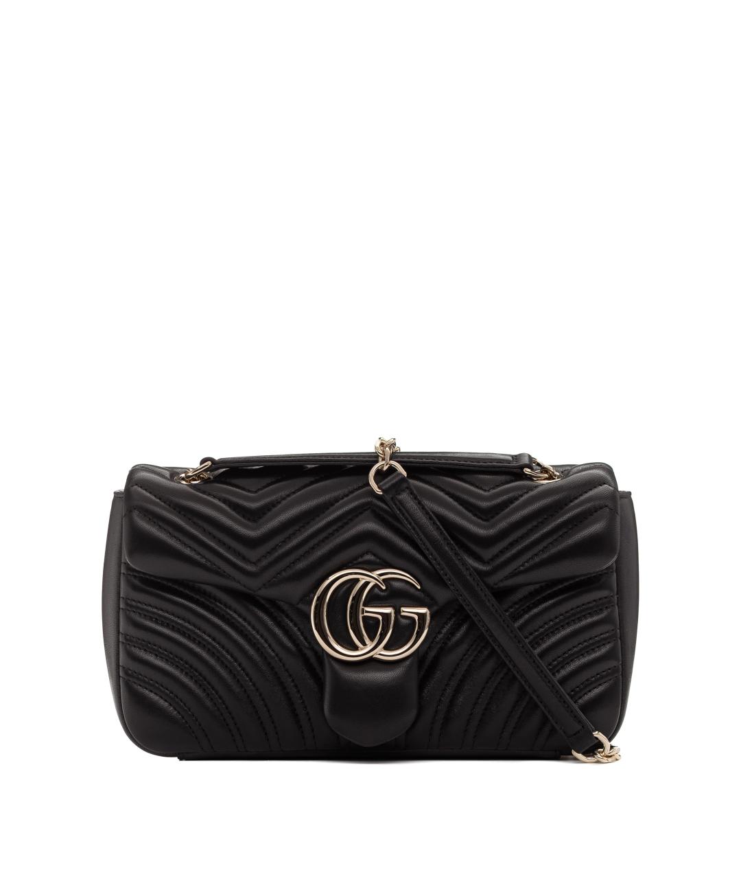 GUCCI Черная кожаная сумка через плечо, фото 1