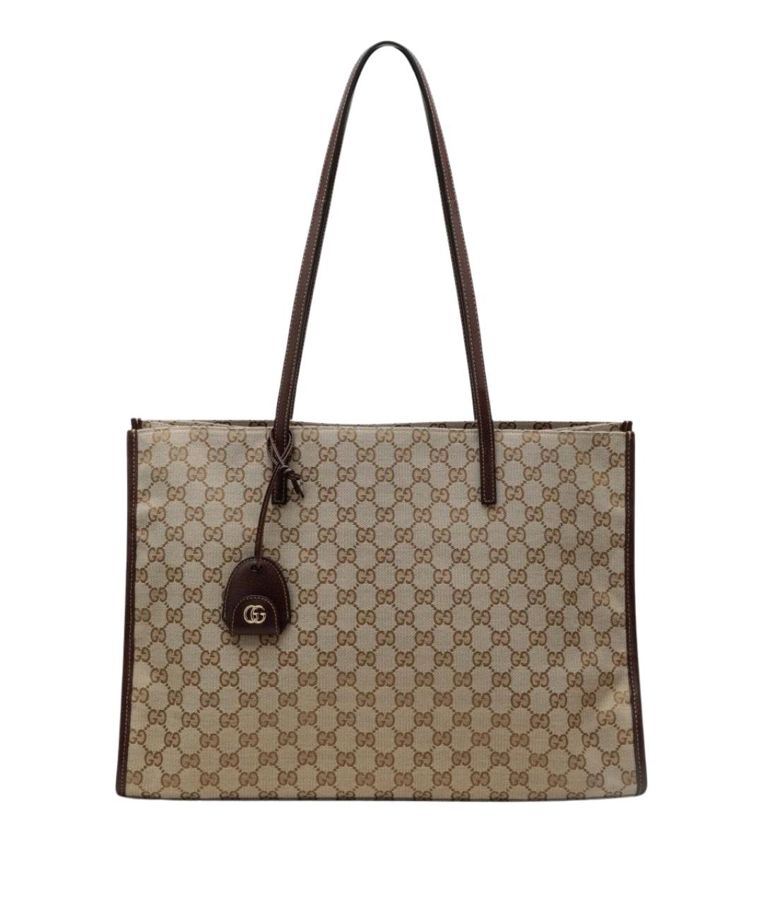 GUCCI Бежевая сумка тоут, фото 1