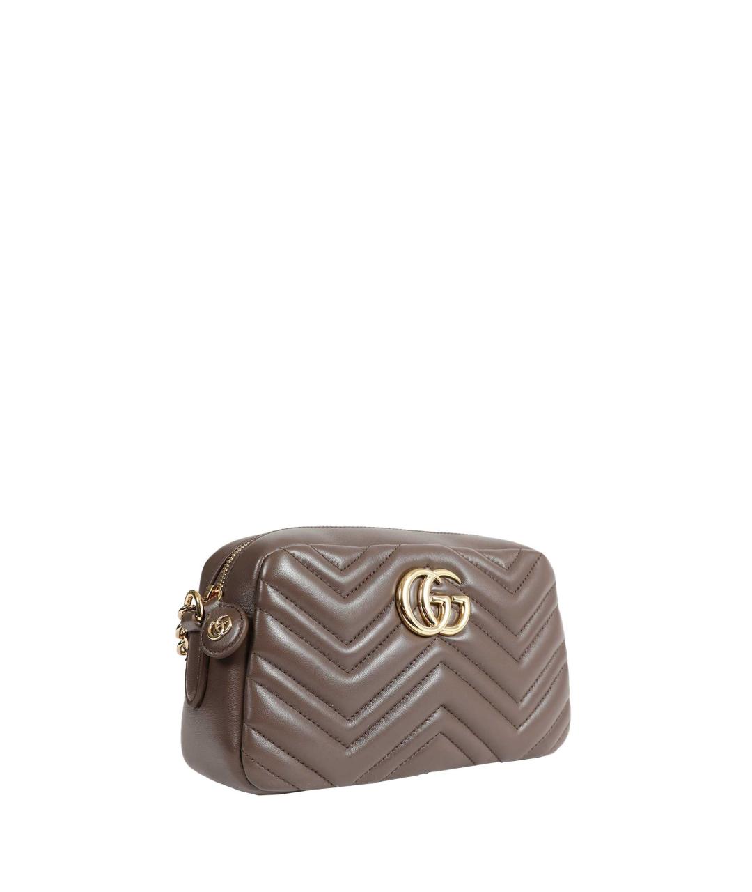 GUCCI Коричневая кожаная сумка через плечо, фото 2