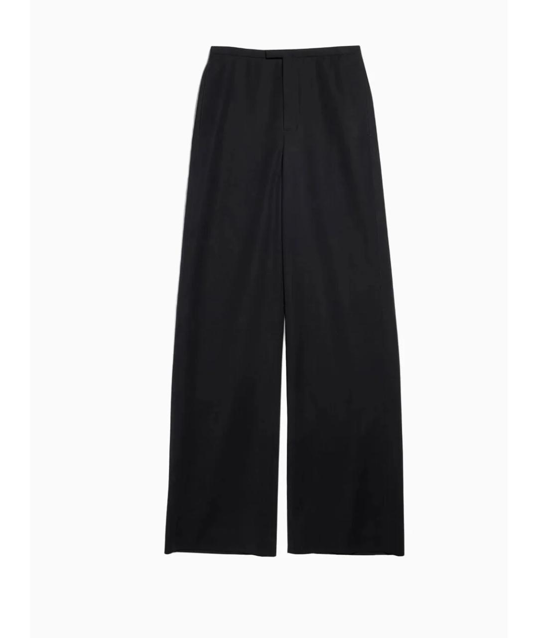 GUCCI Черные шерстяные брюки широкие, фото 3