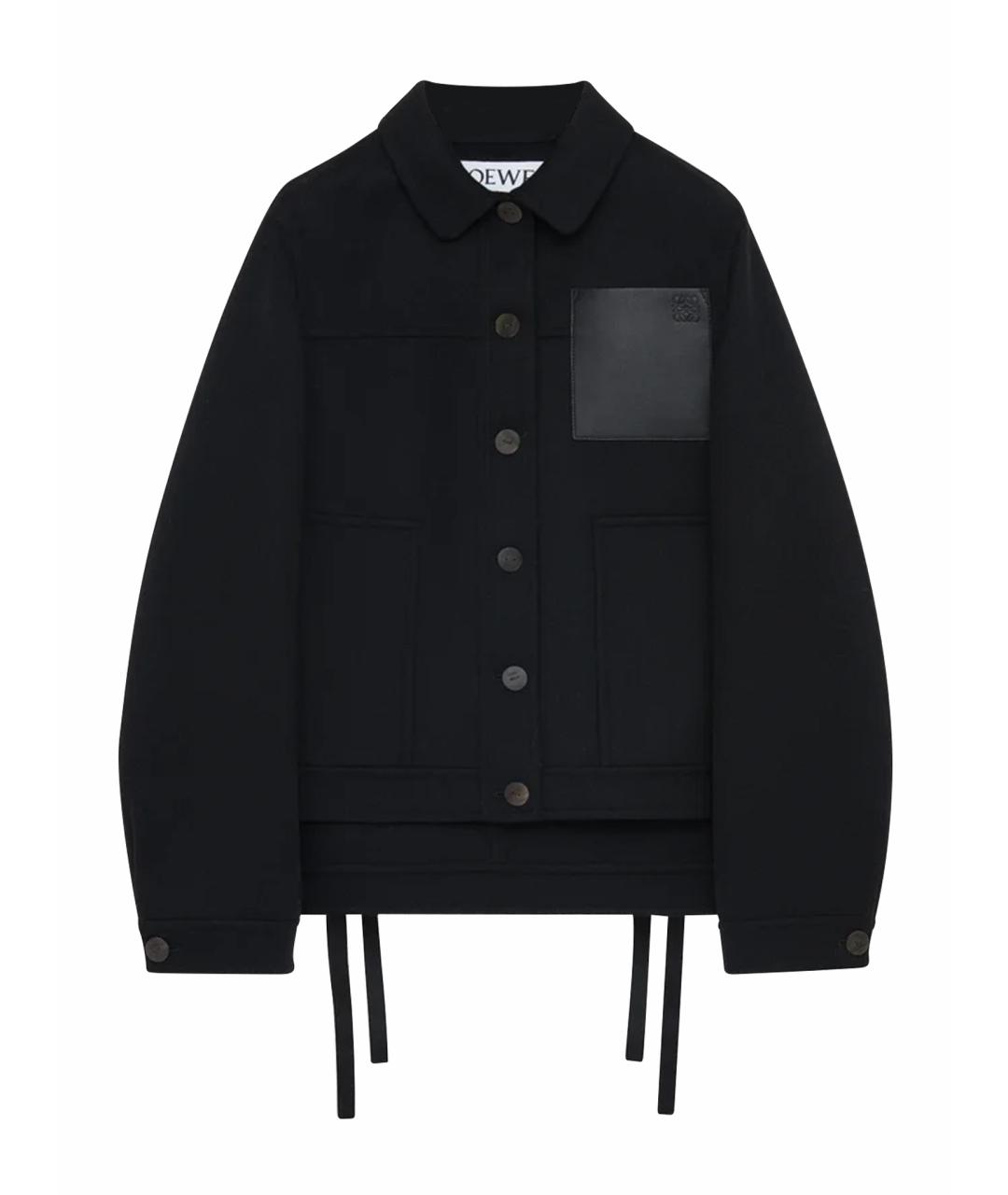LOEWE Черная шерстяная куртка, фото 1