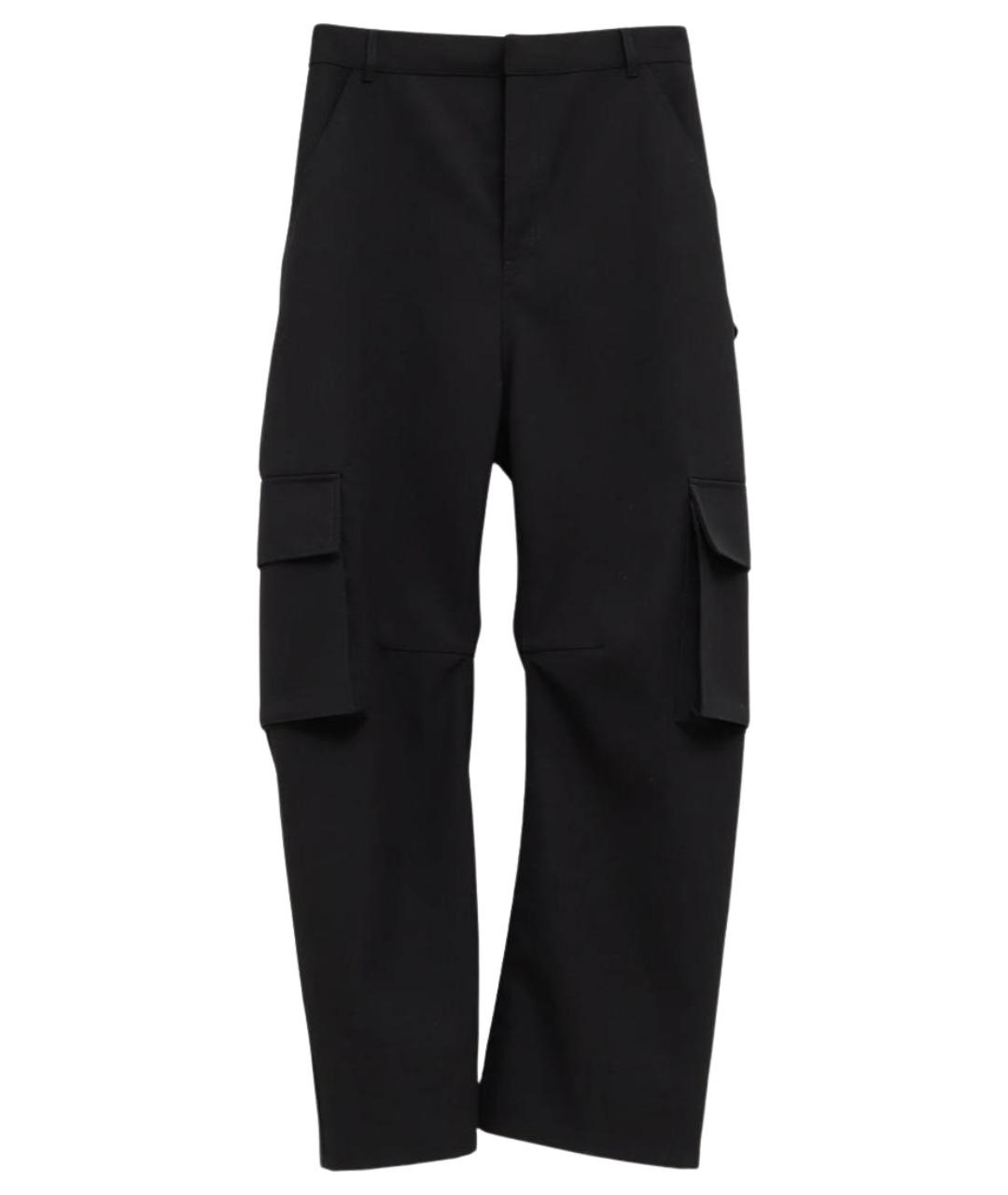 BALENCIAGA Черные прямые брюки, фото 1