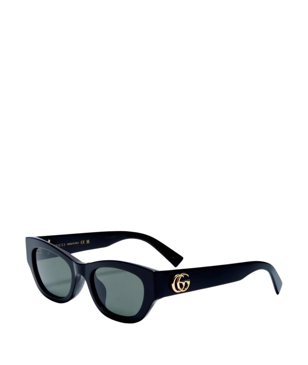 GUCCI Черные пластиковые солнцезащитные очки, фото 1