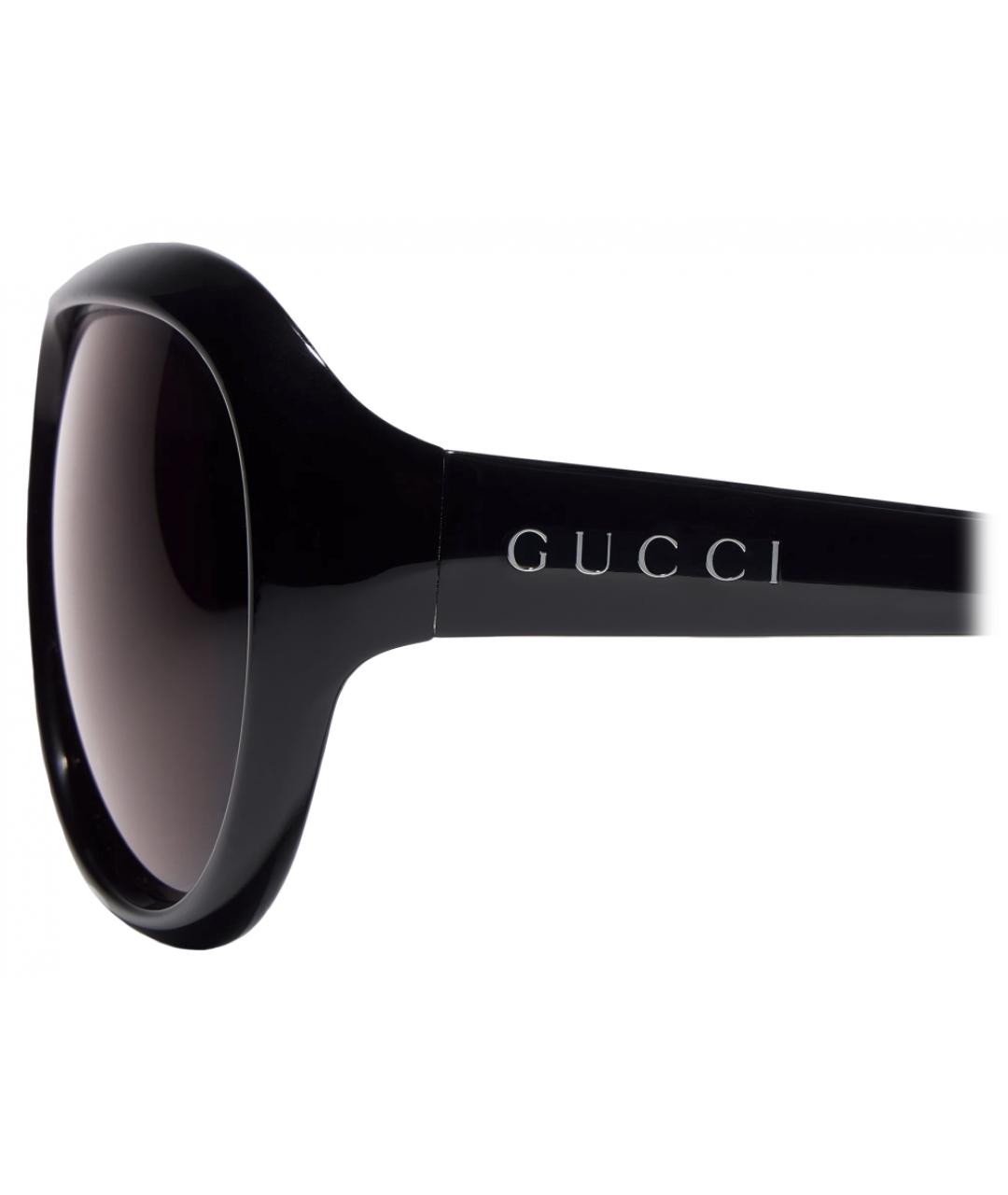 GUCCI Черные пластиковые солнцезащитные очки, фото 2