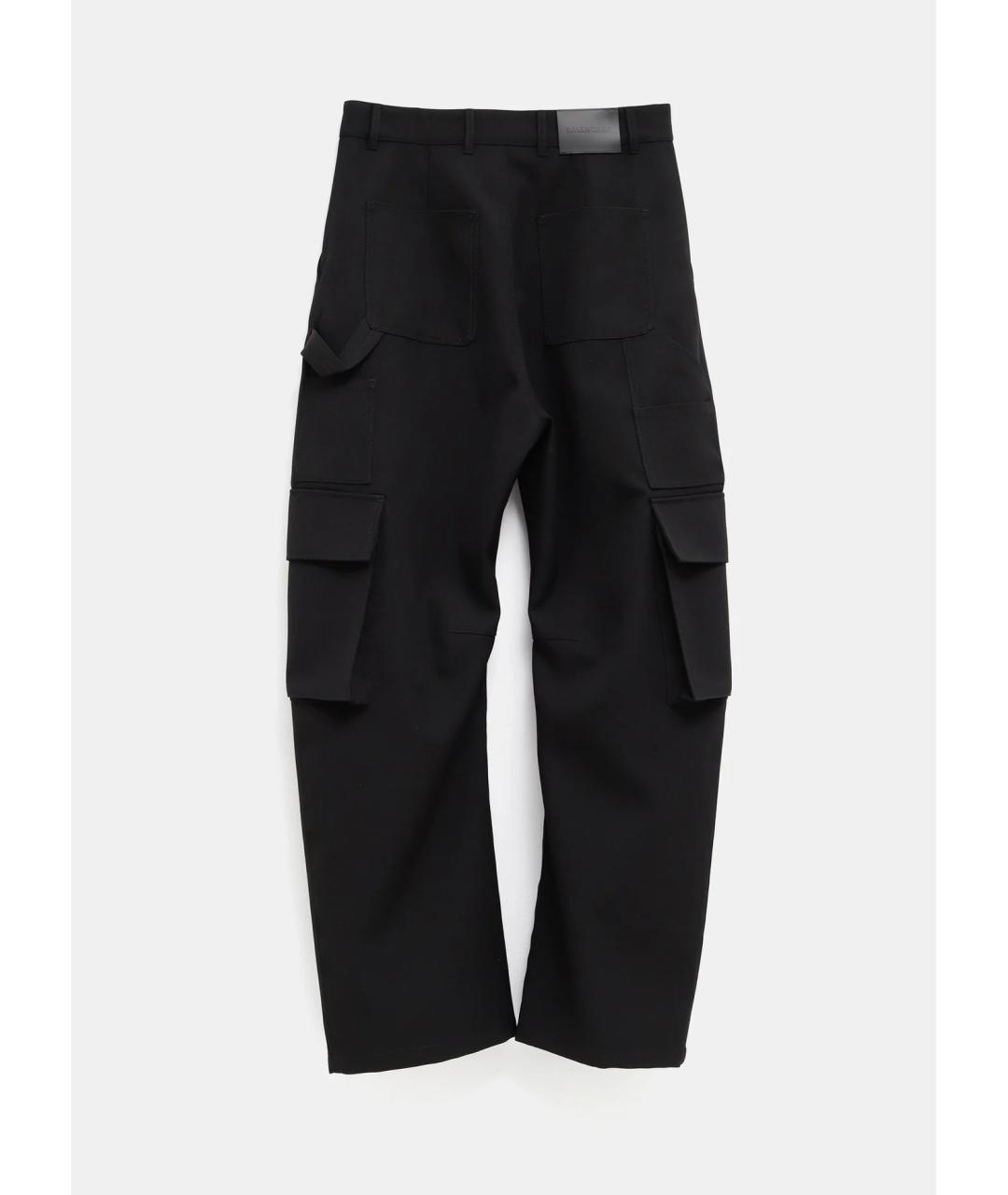 BALENCIAGA Черные прямые брюки, фото 2