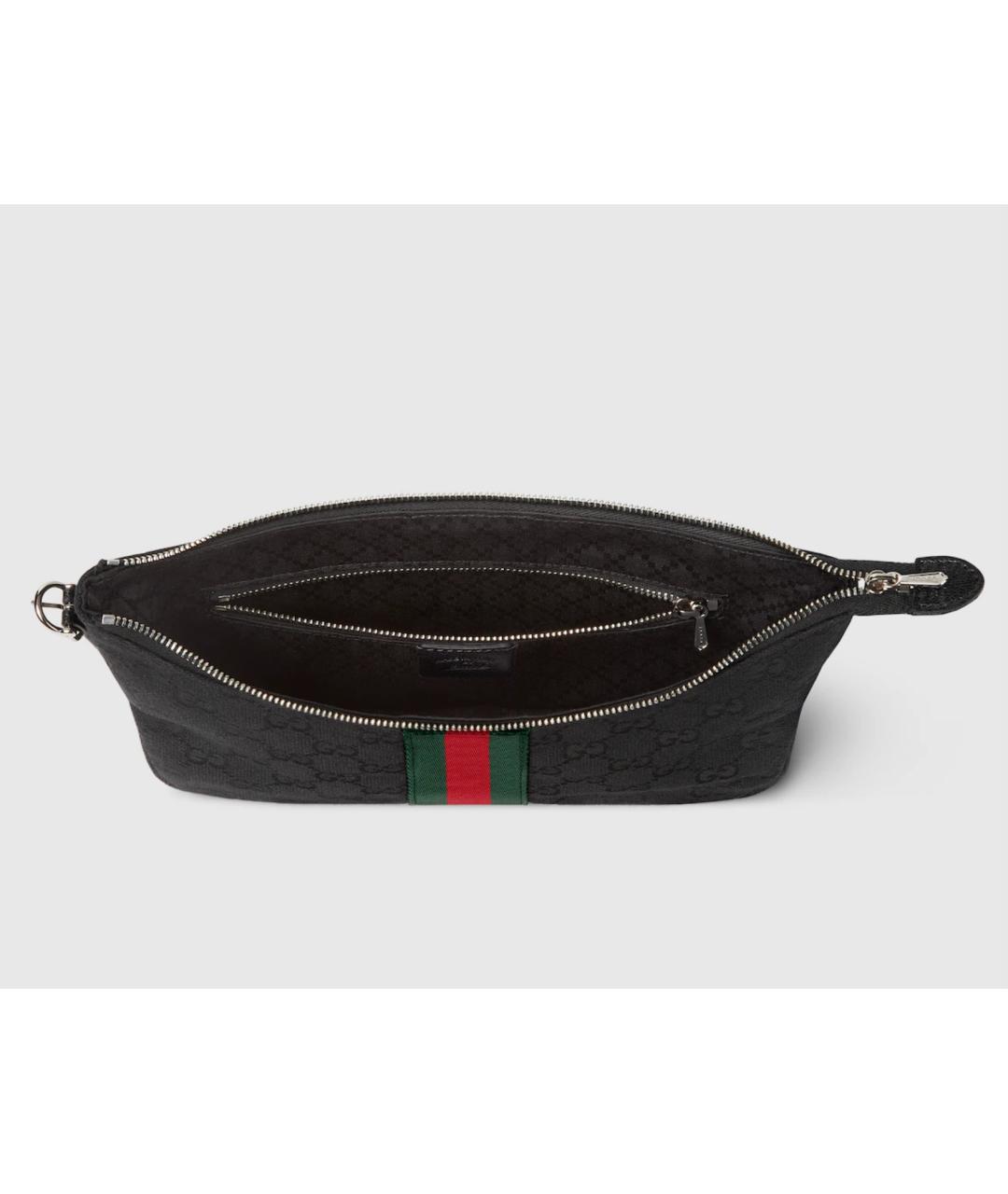 GUCCI Черная тканевая сумка на плечо, фото 3