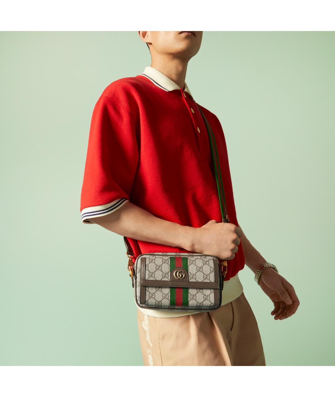 GUCCI Бежевая сумка на плечо, фото 3