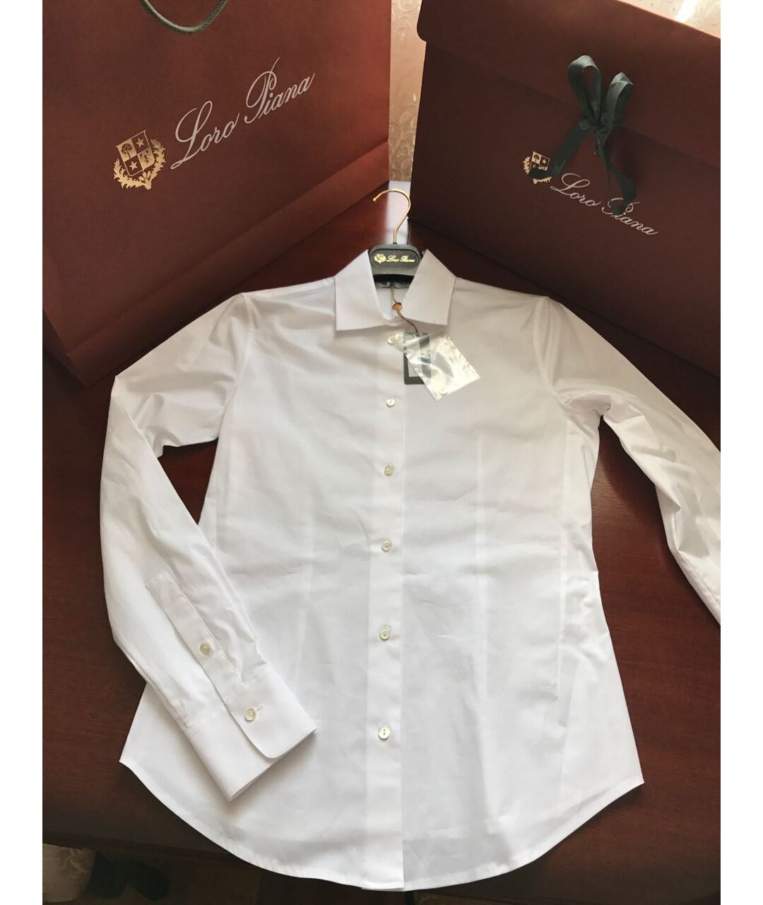 LORO PIANA Белая хлопко-эластановая блузы, фото 4