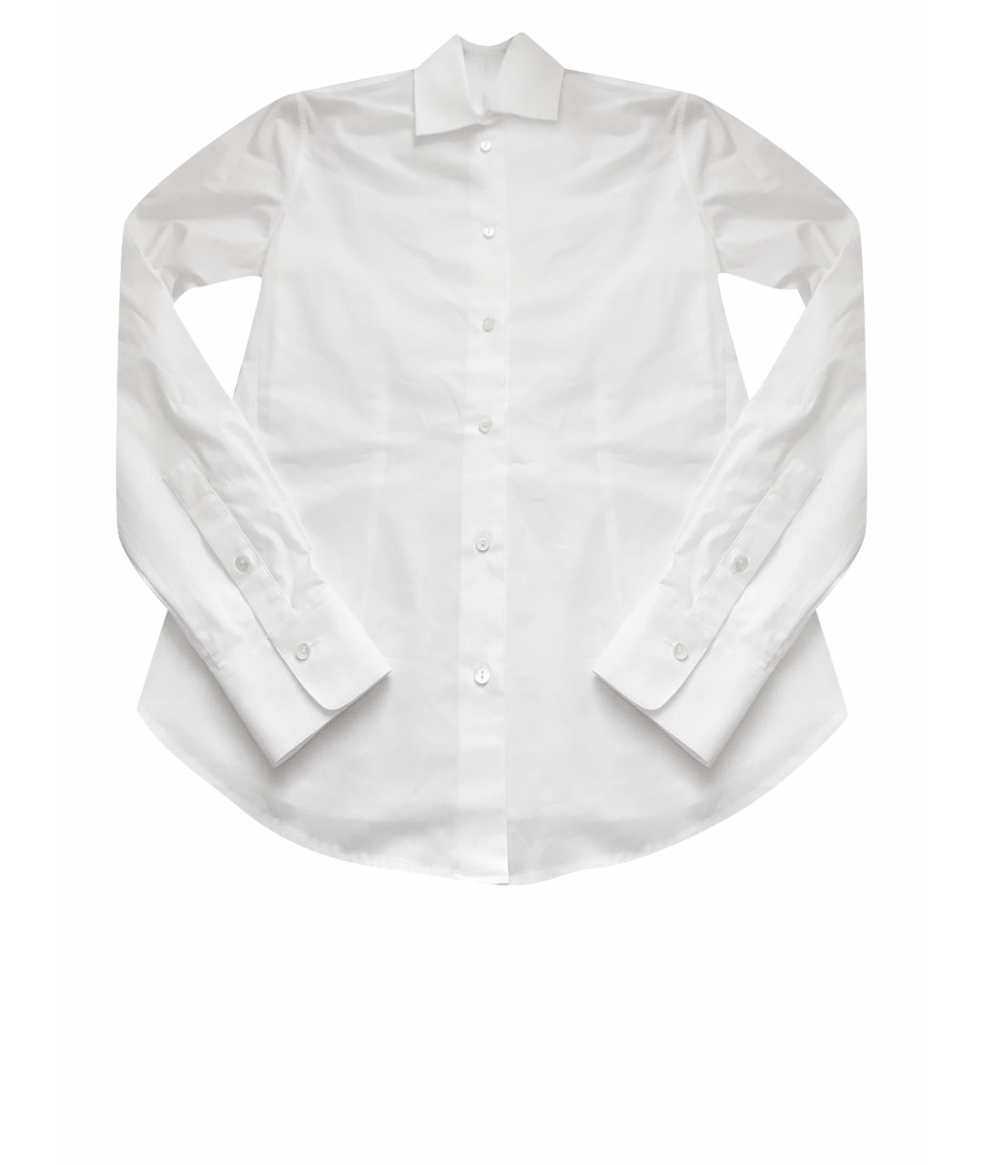 LORO PIANA Белая хлопко-эластановая блузы, фото 1