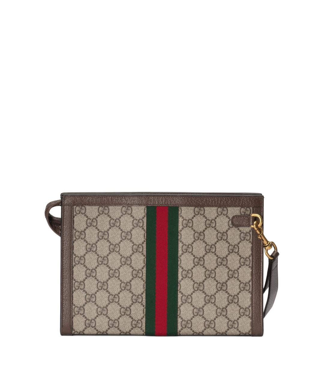 GUCCI Бежевая барсетка, фото 1