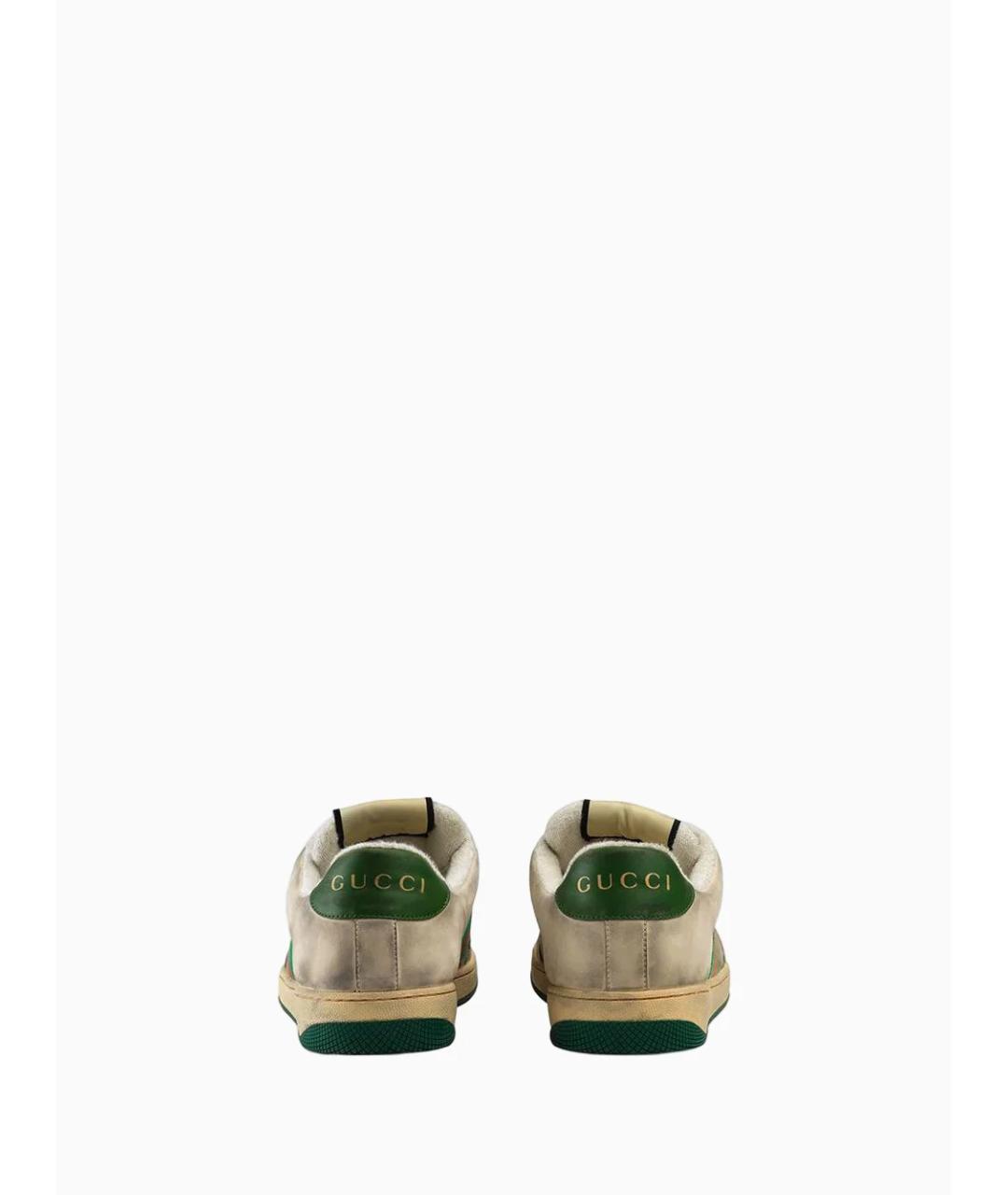 GUCCI Мульти текстильные низкие кроссовки / кеды, фото 3