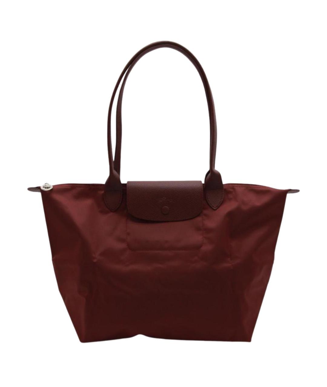 LONGCHAMP Бордовая нейлоновая сумка через плечо, фото 1