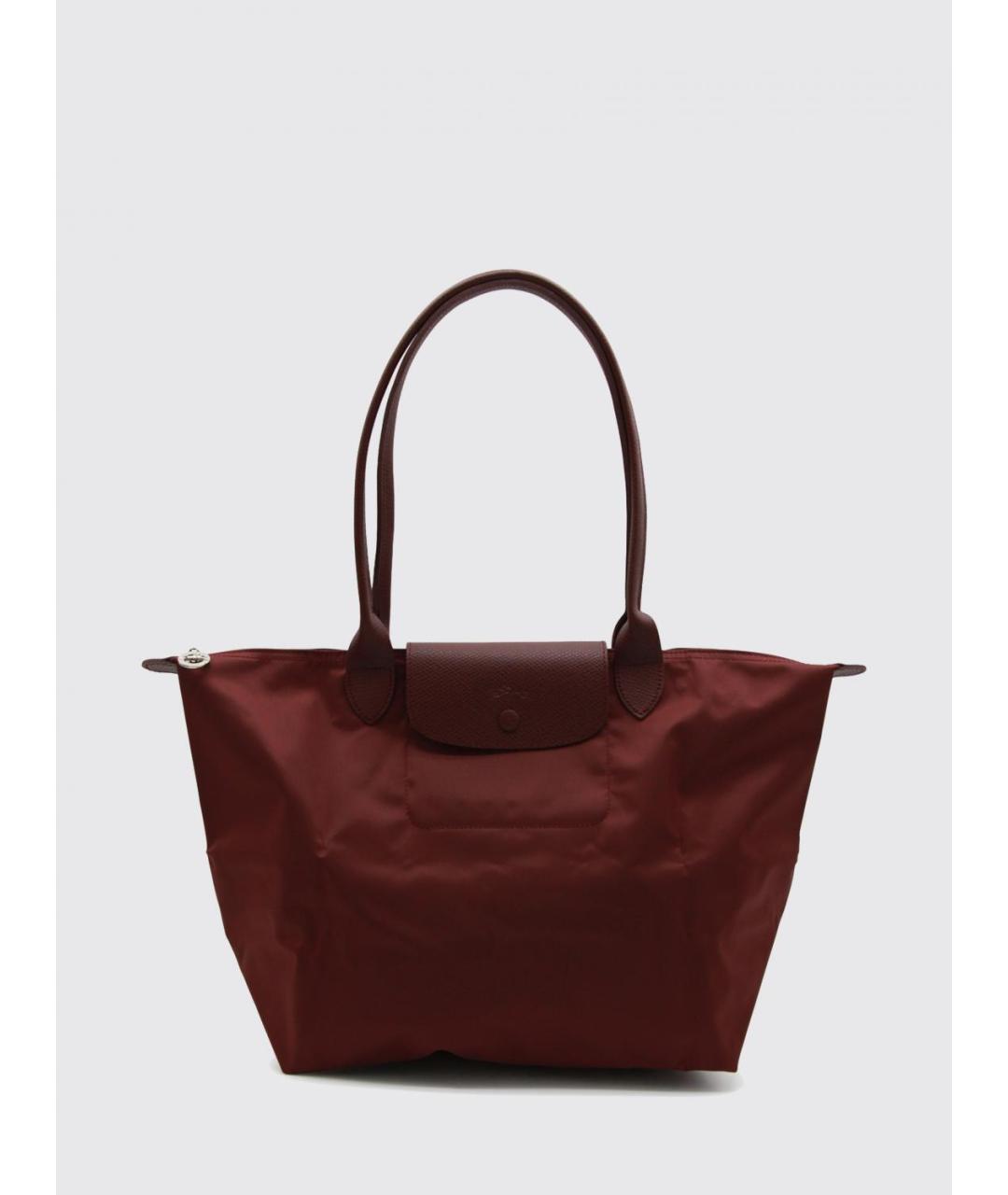 LONGCHAMP Бордовая нейлоновая сумка через плечо, фото 4