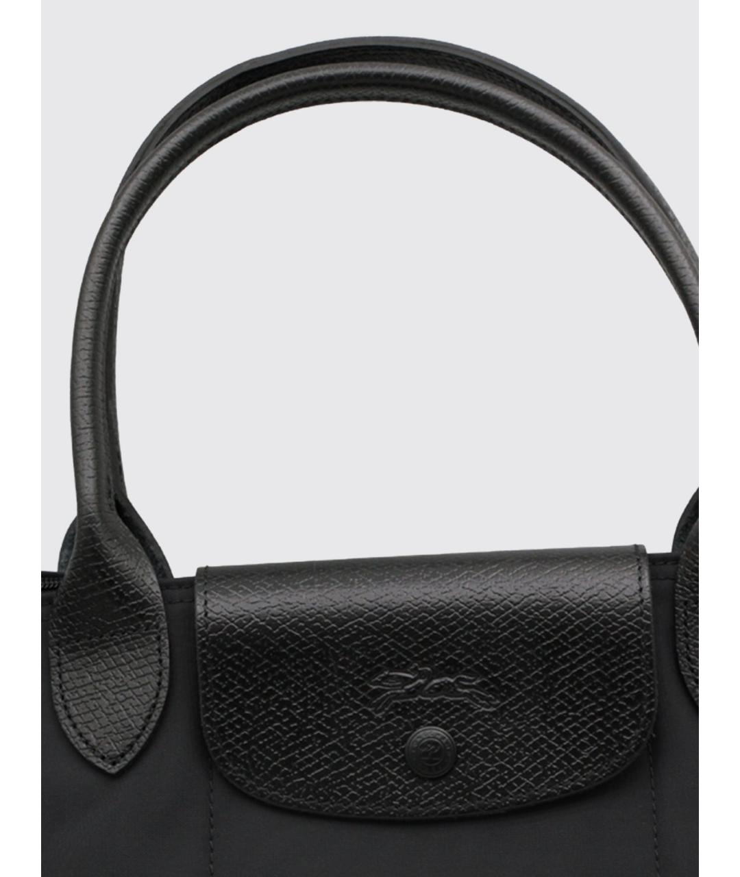 LONGCHAMP Черная нейлоновая сумка с короткими ручками, фото 3