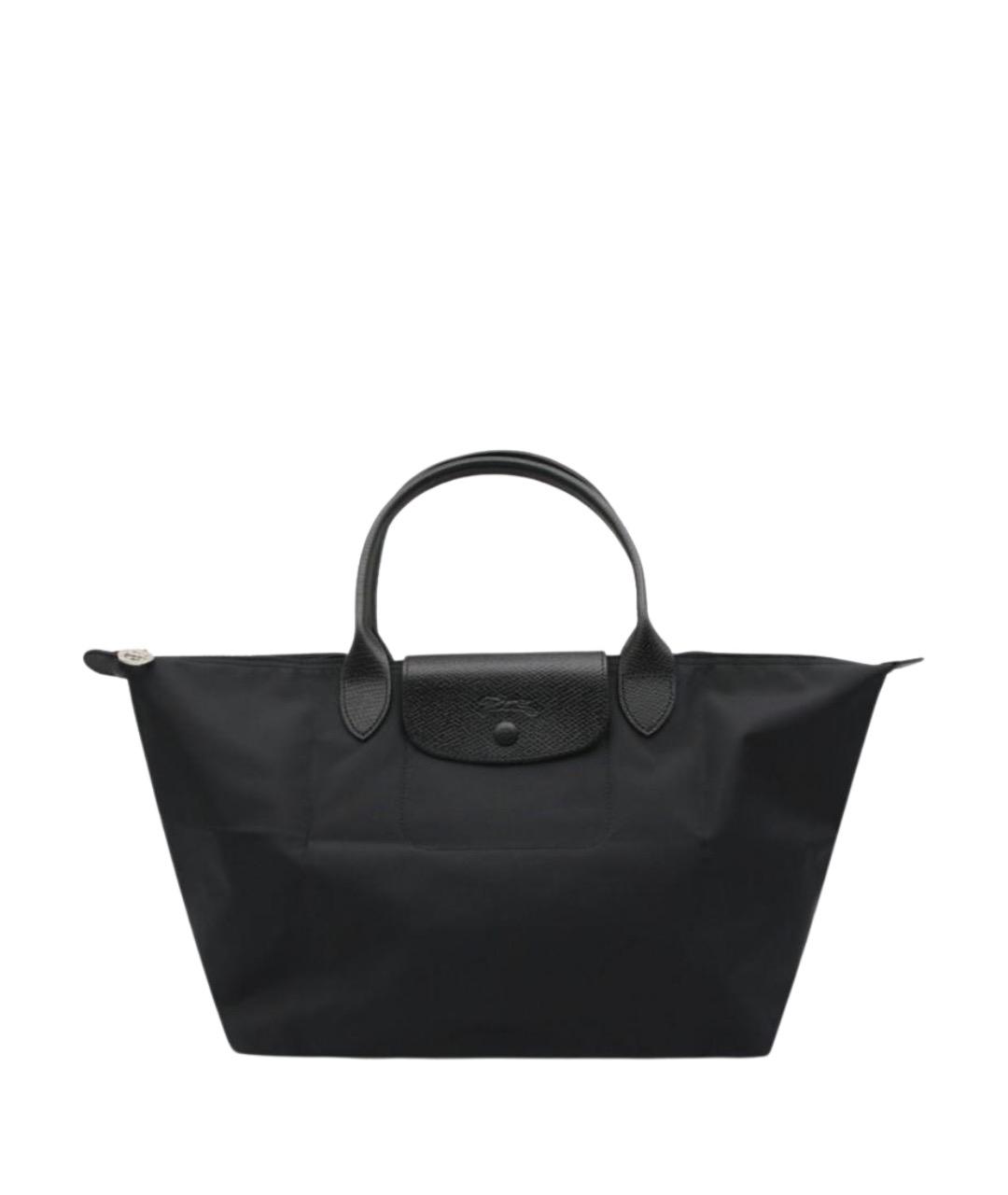 LONGCHAMP Черная нейлоновая сумка с короткими ручками, фото 1