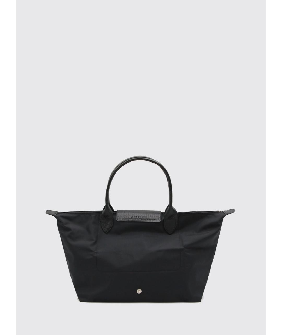 LONGCHAMP Черная нейлоновая сумка с короткими ручками, фото 2