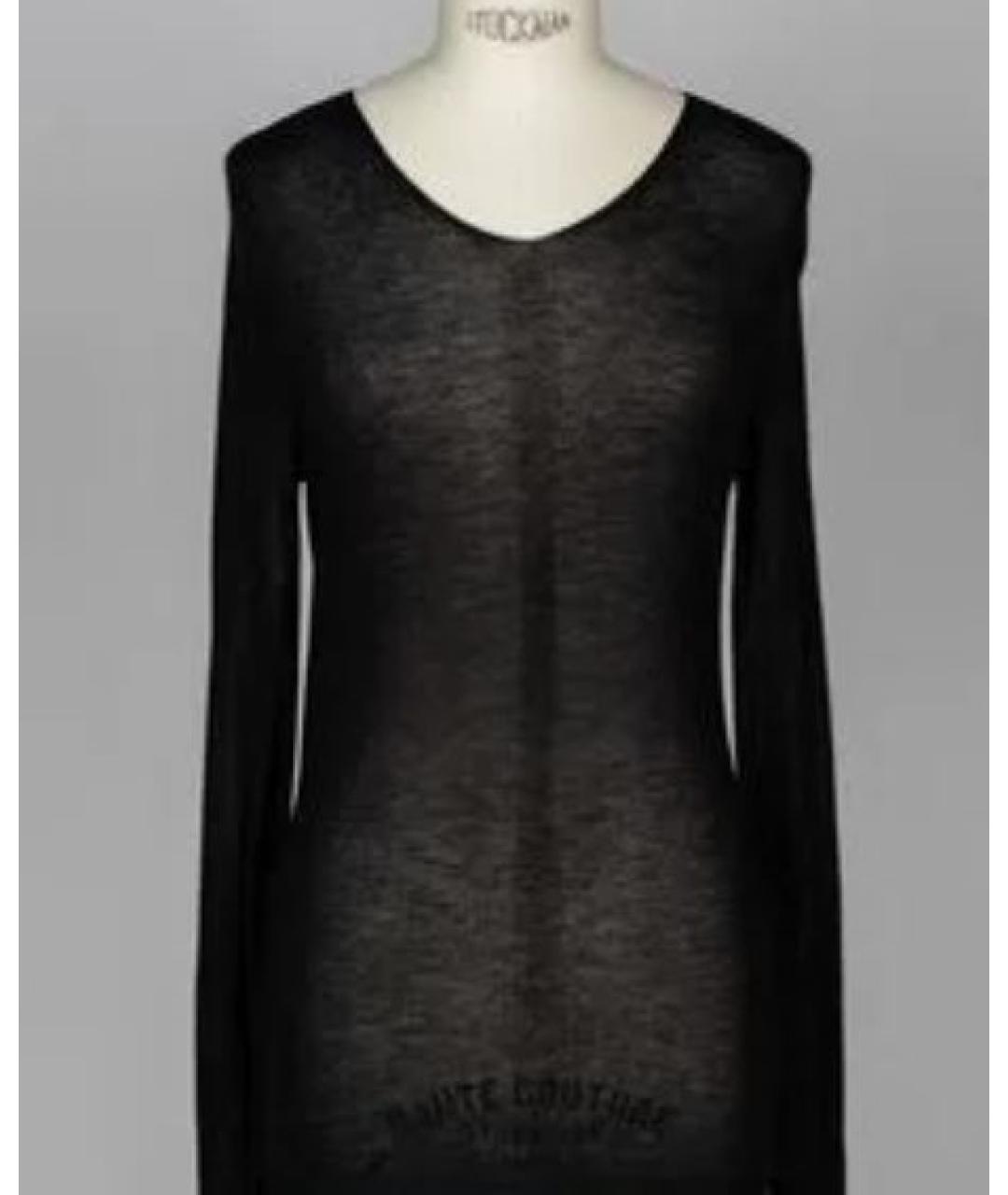 ANN DEMEULEMEESTER Черный вискозный джемпер / свитер, фото 3