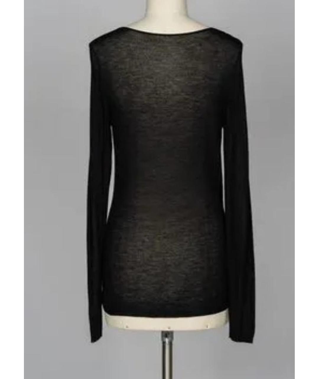 ANN DEMEULEMEESTER Черный вискозный джемпер / свитер, фото 4
