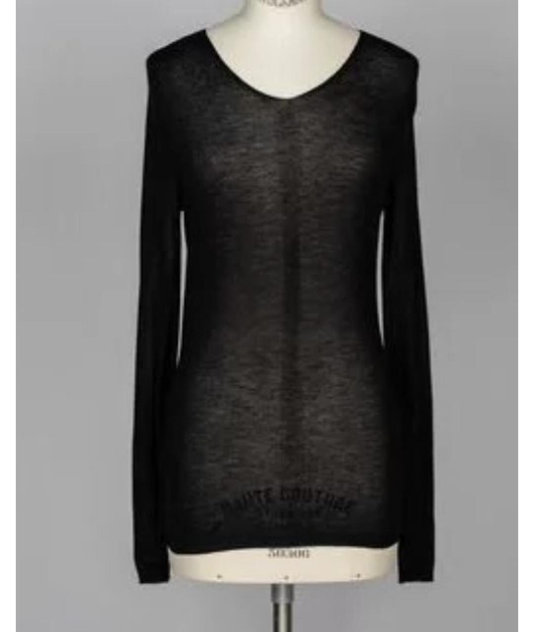 ANN DEMEULEMEESTER Черный вискозный джемпер / свитер, фото 5
