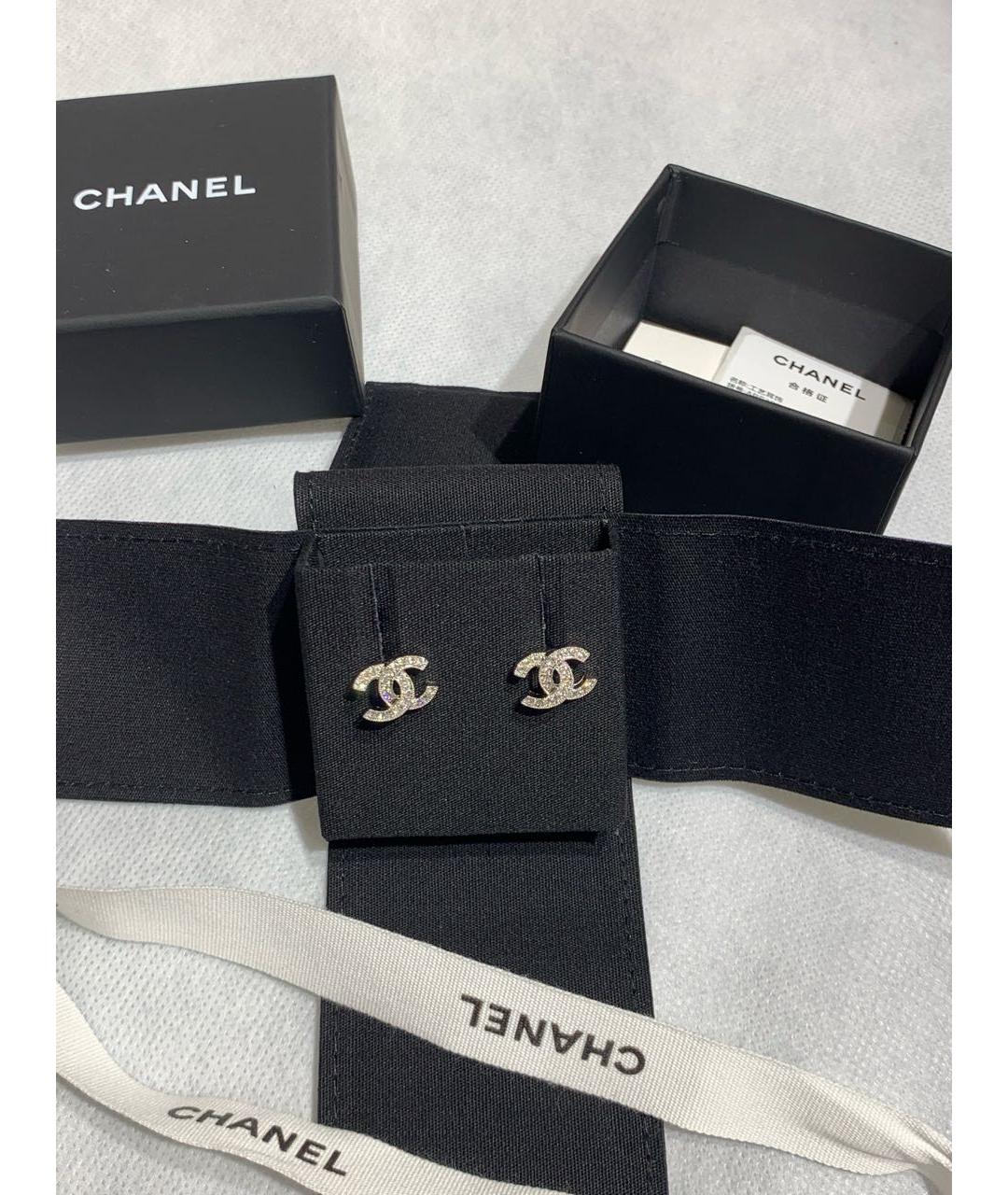 CHANEL Серебряные серьги, фото 7