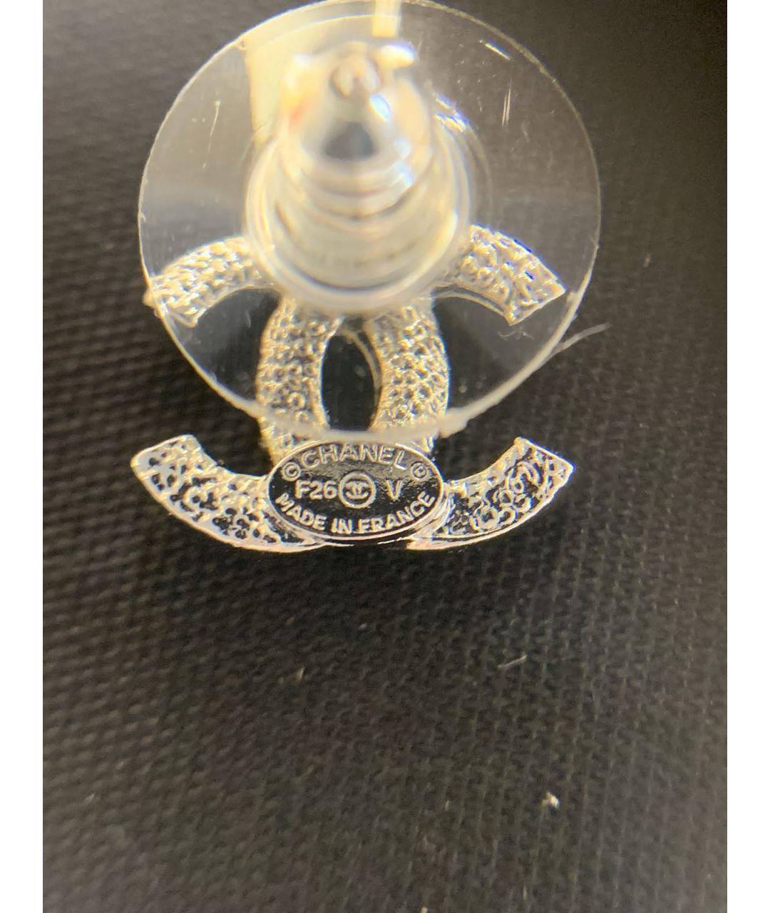CHANEL Серебряные серьги, фото 5