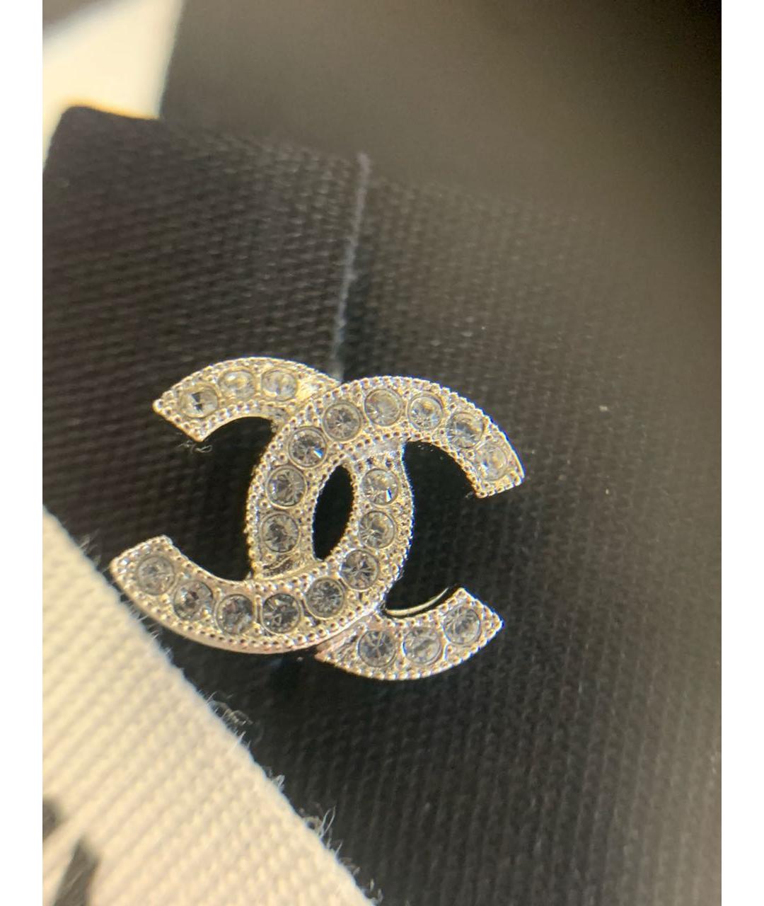 CHANEL Серебряные серьги, фото 3