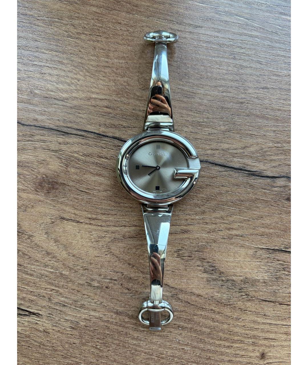 GUCCI Серебряные часы, фото 7
