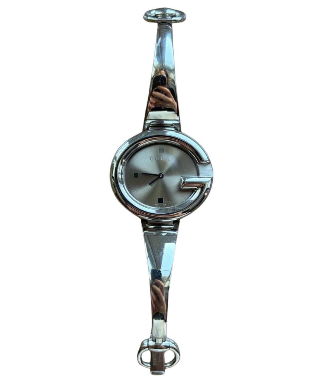 GUCCI Серебряные часы, фото 1