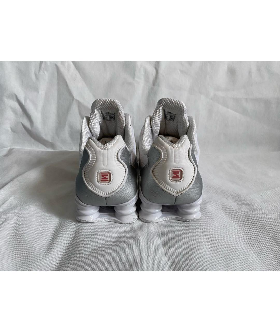 NIKE Белые синтетические низкие кроссовки / кеды, фото 4