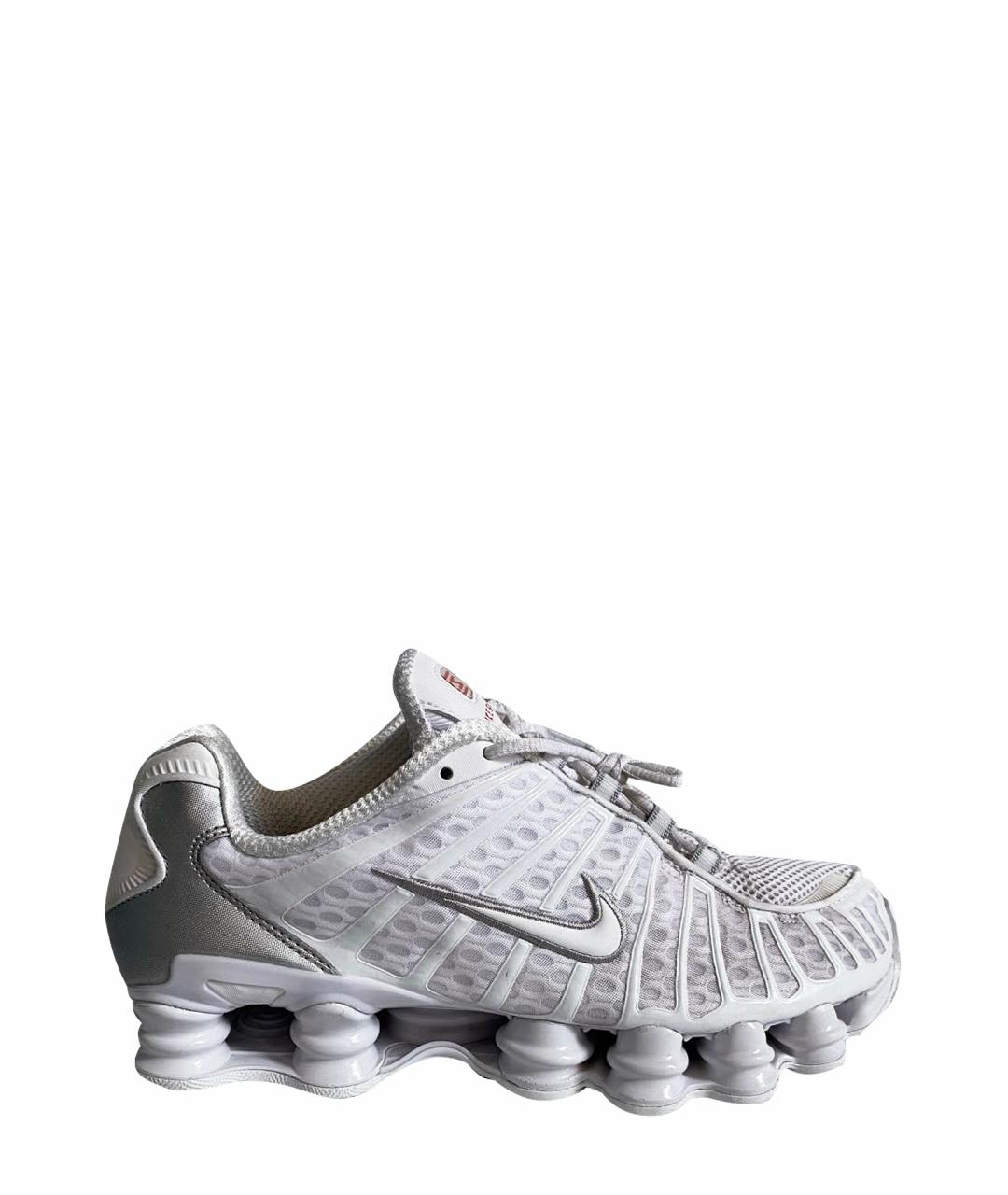 NIKE Белые синтетические низкие кроссовки / кеды, фото 1