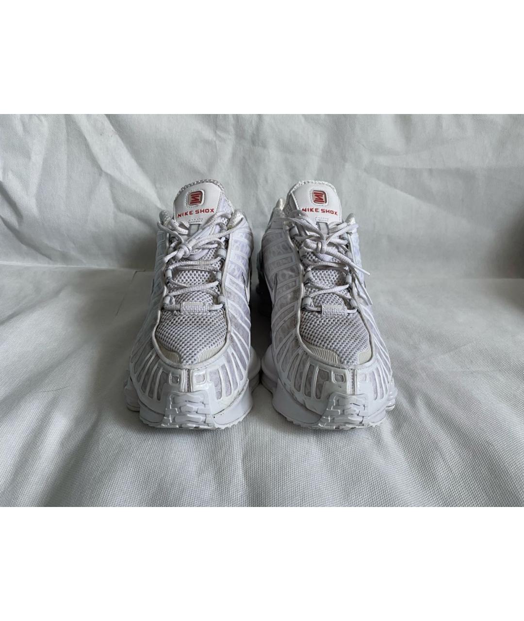 NIKE Белые синтетические низкие кроссовки / кеды, фото 2