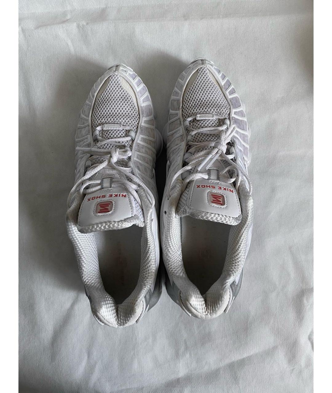 NIKE Белые синтетические низкие кроссовки / кеды, фото 3