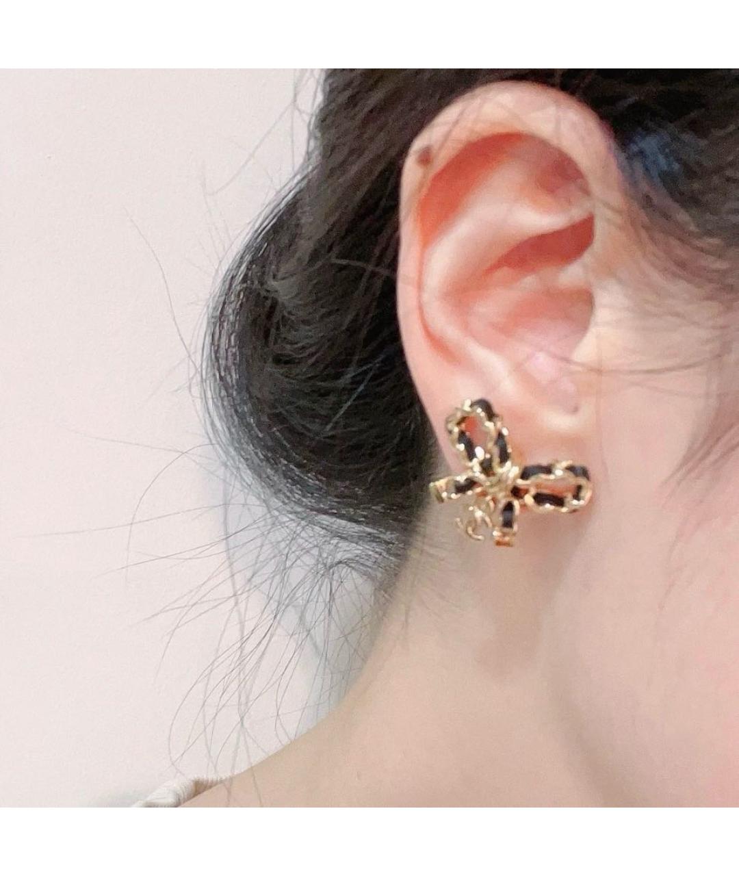 CHANEL Золотые серьги, фото 5