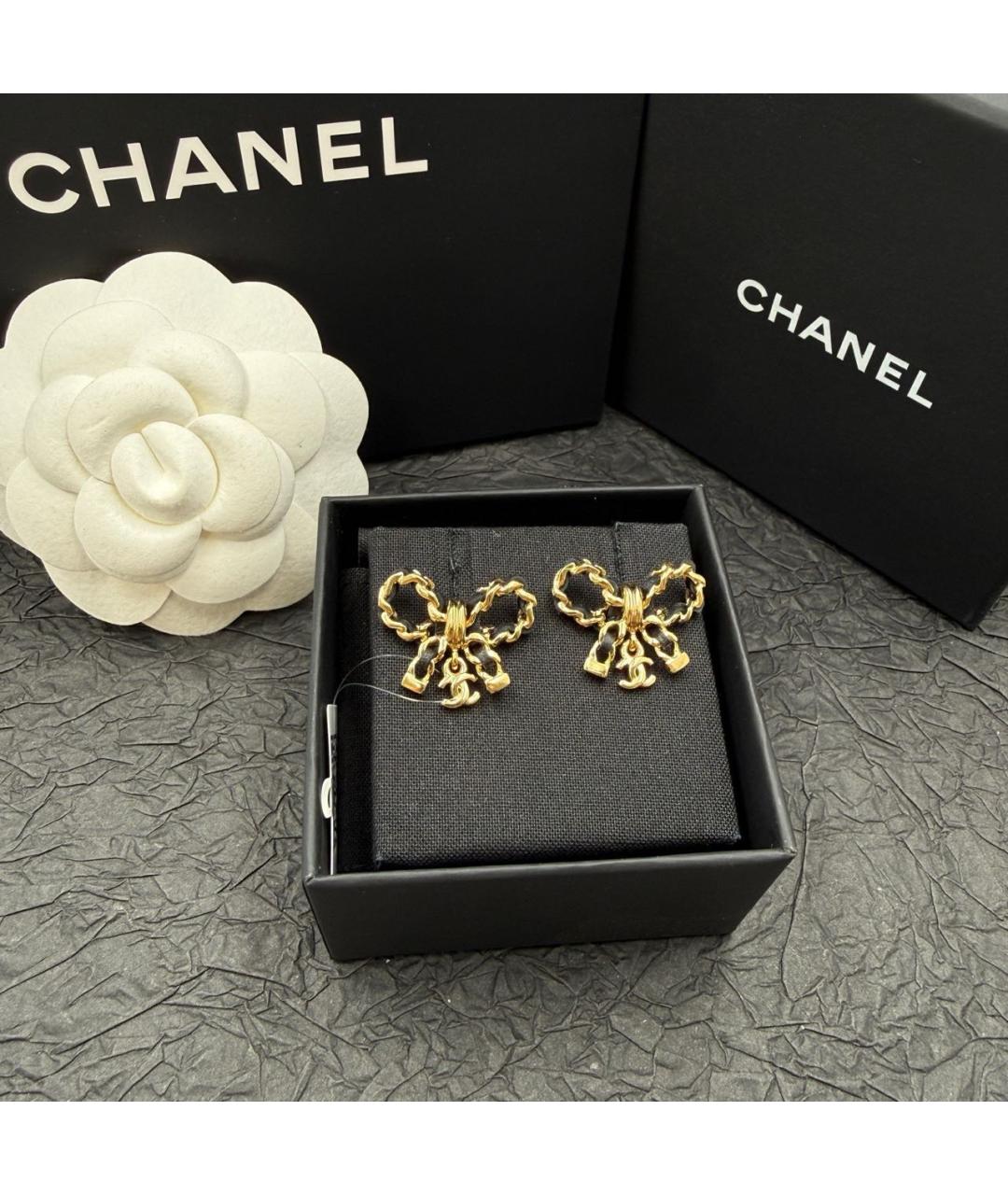 CHANEL Золотые серьги, фото 7
