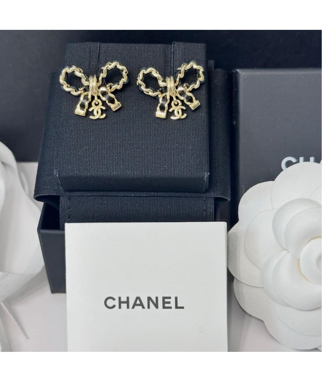 CHANEL Золотые серьги, фото 6