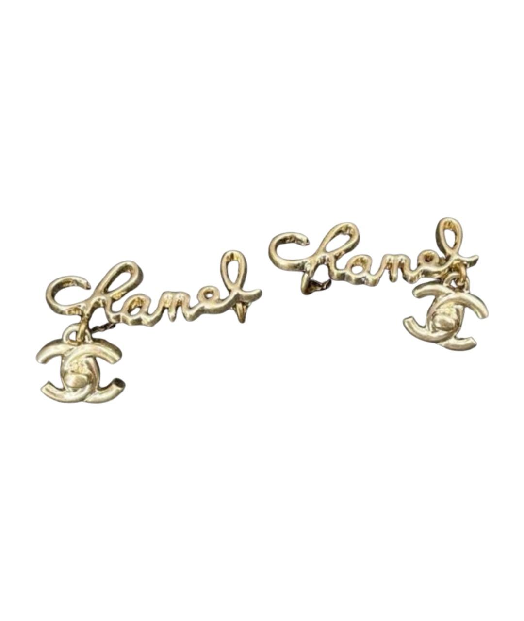 CHANEL Золотые серьги, фото 1