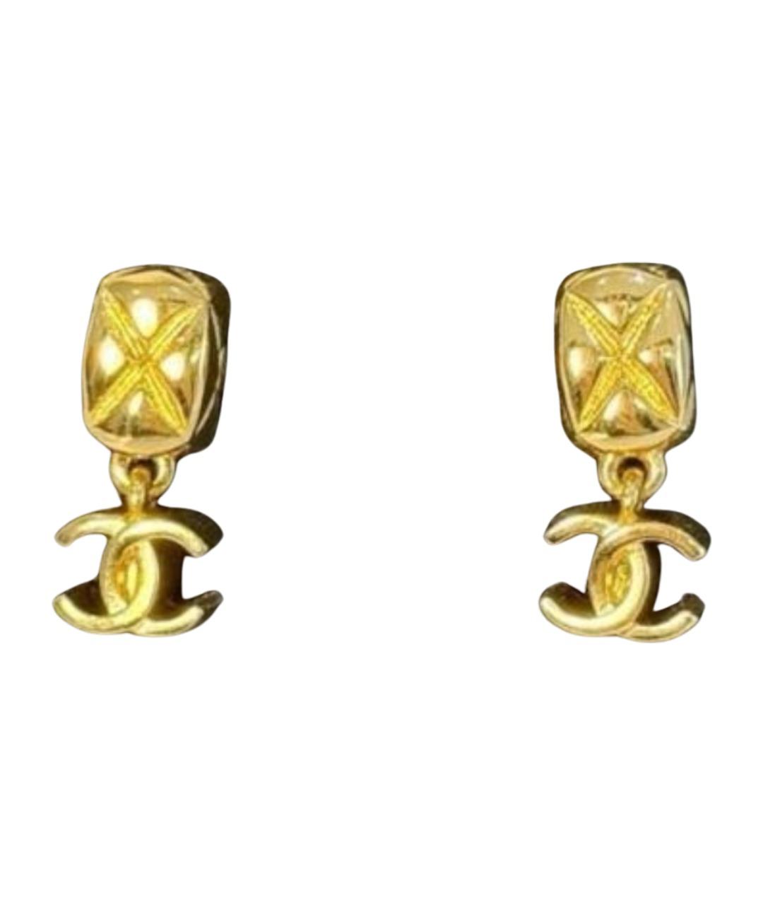 CHANEL Золотые серьги, фото 1