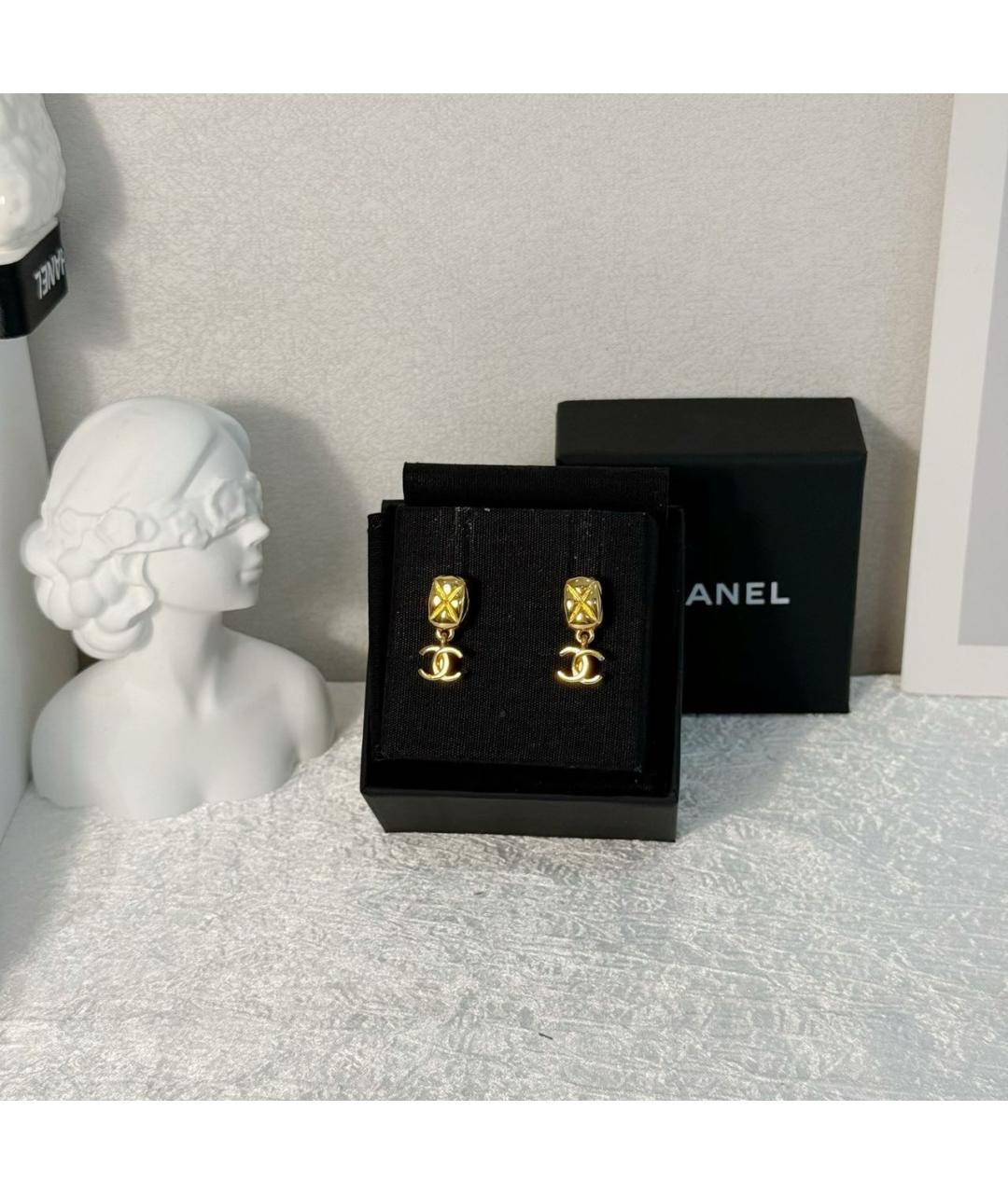 CHANEL Золотые серьги, фото 2