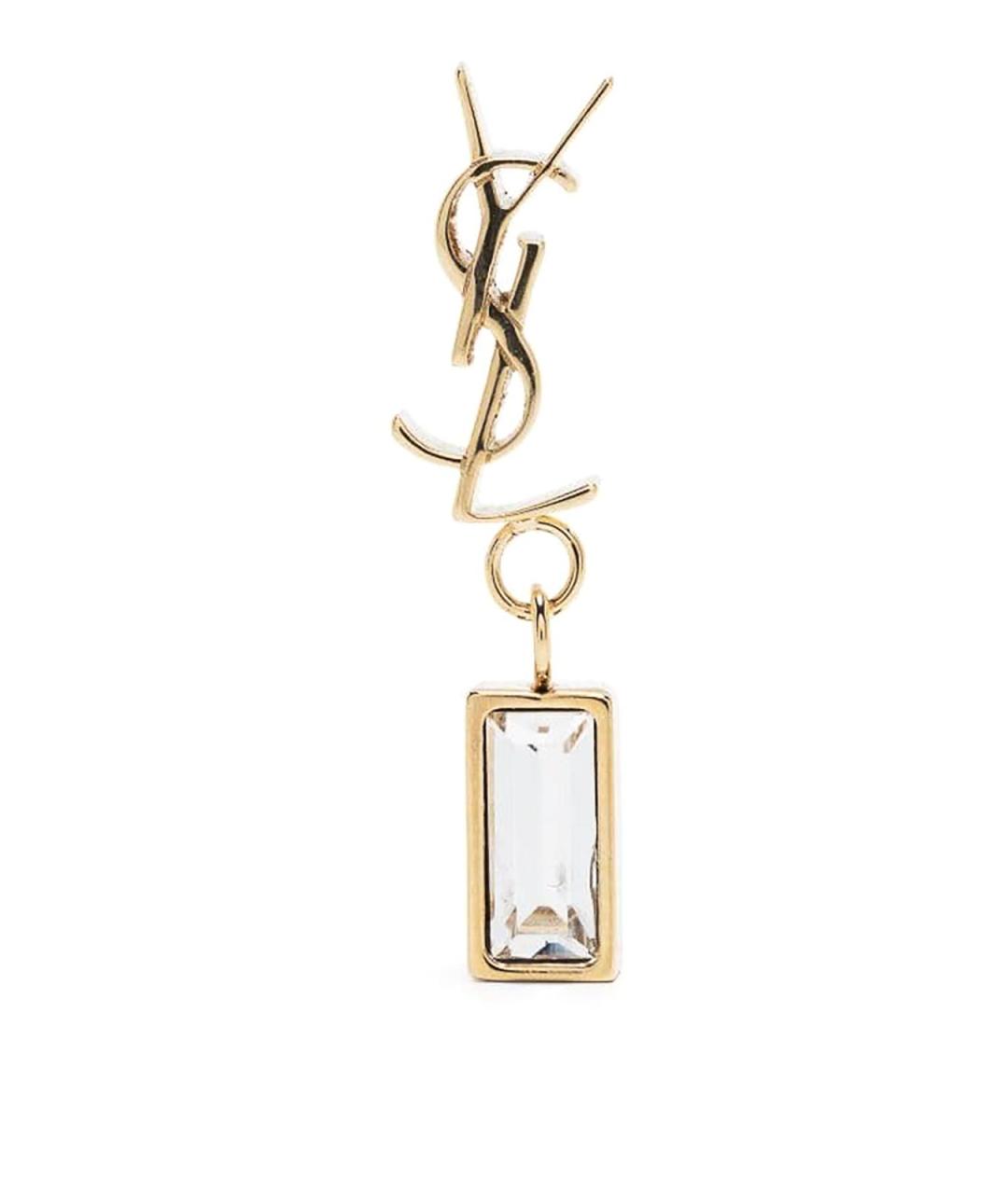 SAINT LAURENT Золотые серьги, фото 1