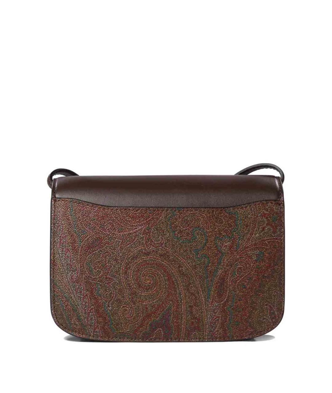 ETRO Коричневая кожаная сумка через плечо, фото 5