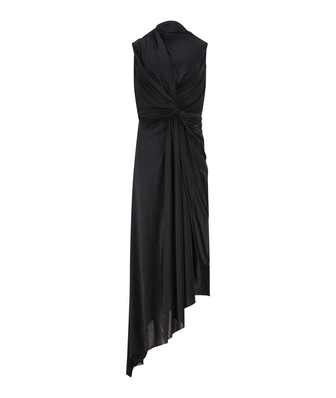 BALENCIAGA Черное полиэстеровое платье, фото 1